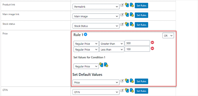 Attributes rules Attributes rules