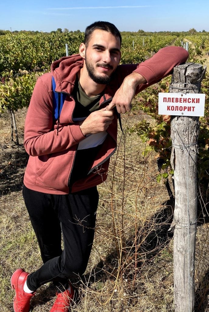 Chavdar at the Vieyard