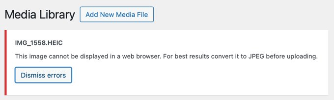 HEIC Error Message in WordPress When the Correct Version of ImageMagick Is not Installed HEIC Error Message in WordPress When the Correct Version of ImageMagick Is not Installed