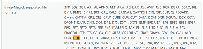 Imagick HEIC format support Imagick HEIC format support