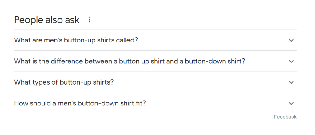 Look into people also ask section Look into people also ask section