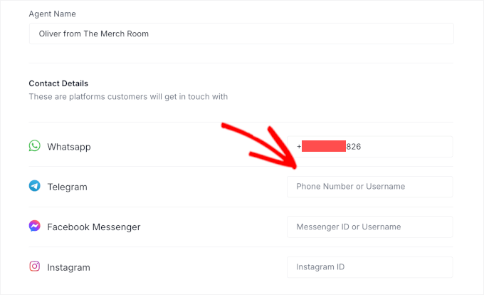 Adding other messaging channel to an agent Adding other messaging channel to an agent