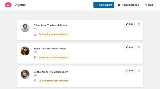 Multiple agents in WPChat Multiple agents in WPChat