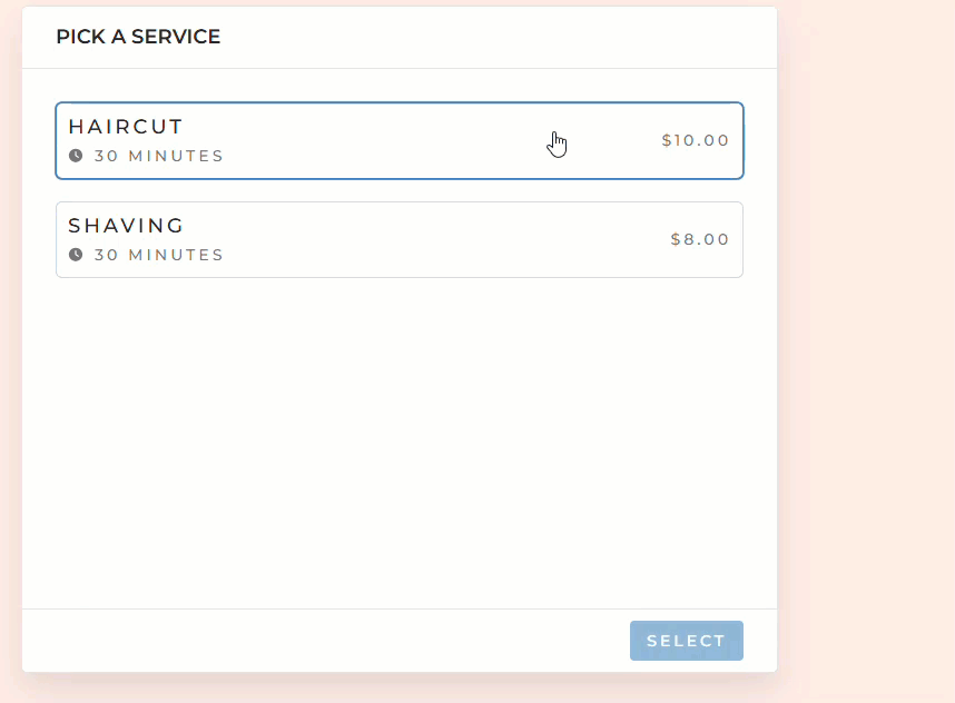 sugar calendar bookings demo