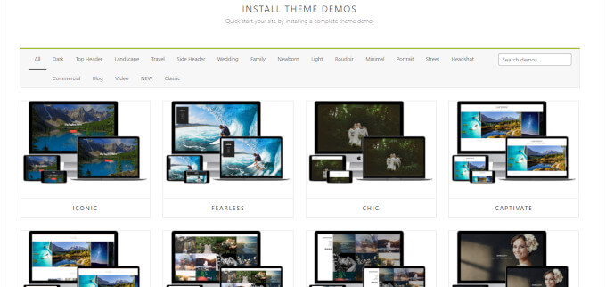 Photocrati theme demos Photocrati theme demos
