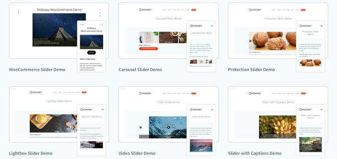 Soliloquy slider demos Soliloquy slider demos