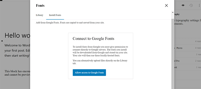 Install Google fonts Install Google fonts