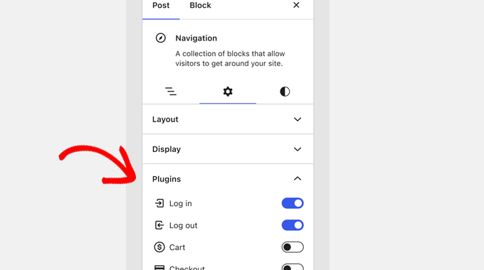 Disable auto-inserted blocks Disable auto-inserted blocks