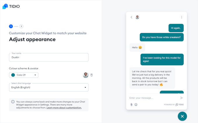 Setting up Tidio for WhatsApp integration Setting up Tidio for WhatsApp integration