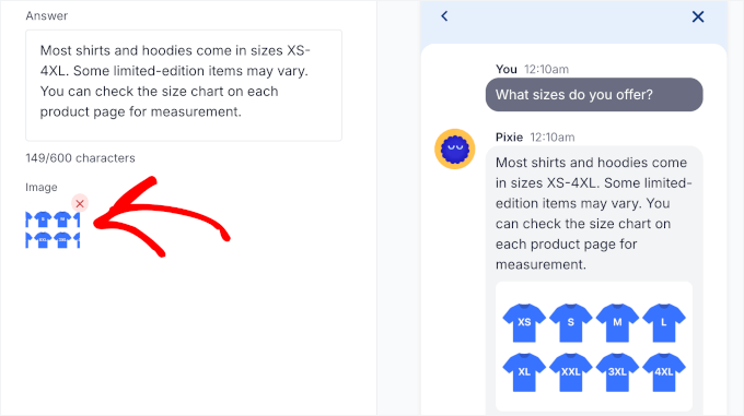 Adding an image to FAQ Adding an image to FAQ