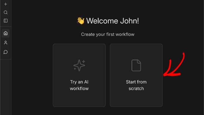 Creating a New Workflow From Scratch in n8n