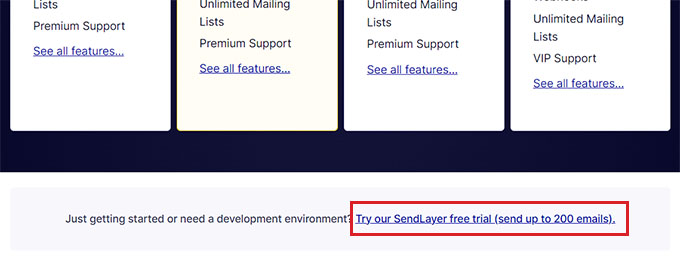 Click on the link to start free SendLayer trial Click on the link to start free SendLayer trial