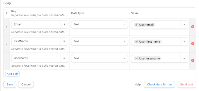 Adding key/value pairs to an automated workflow Adding key/value pairs to an automated workflow