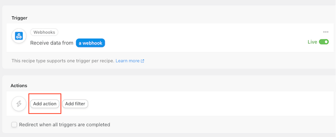 Adding actions to an automated recipe in Uncanny Automator Adding actions to an automated recipe in Uncanny Automator