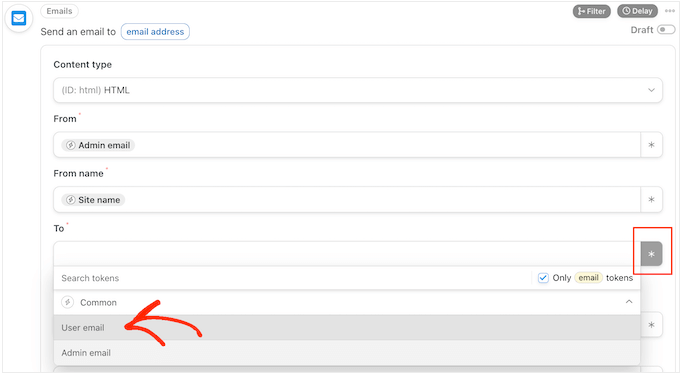 Adding an email address to an automated workflow Adding an email address to an automated workflow