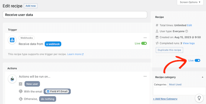 Publishing an Uncanny Automator recipe Publishing an Uncanny Automator recipe