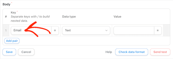 Retrieving the user's email address from a webhook Retrieving the user's email address from a webhook