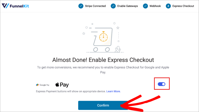 enable express checkout funnelkit enable express checkout funnelkit