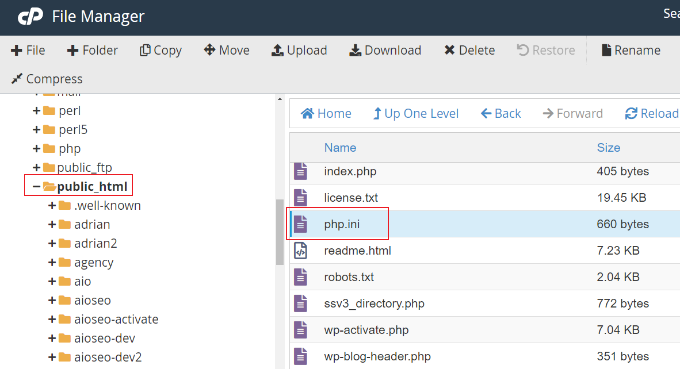 Locate php.ini file Locate php.ini file