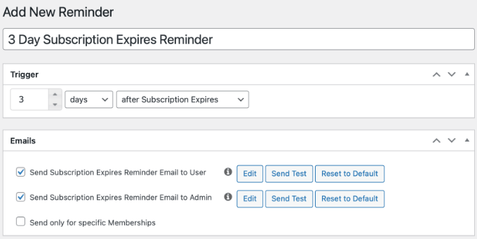 Creating a Subscription Expires Reminder in MemberPress