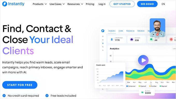 Instantly.ai Website