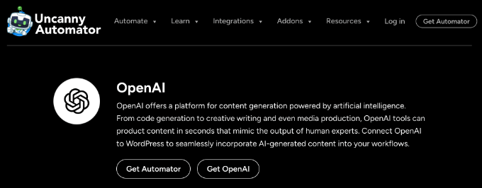 Uncanny Automator OpenAI Integration