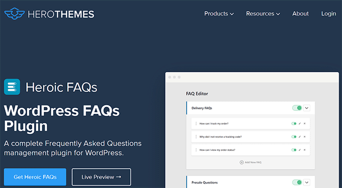 Heroic FAQs for WordPress Heroic FAQs for WordPress