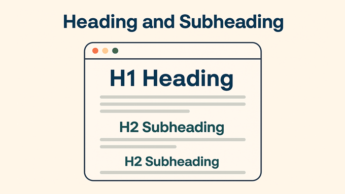 Headings and subheadings help AIs understand content structure and flow