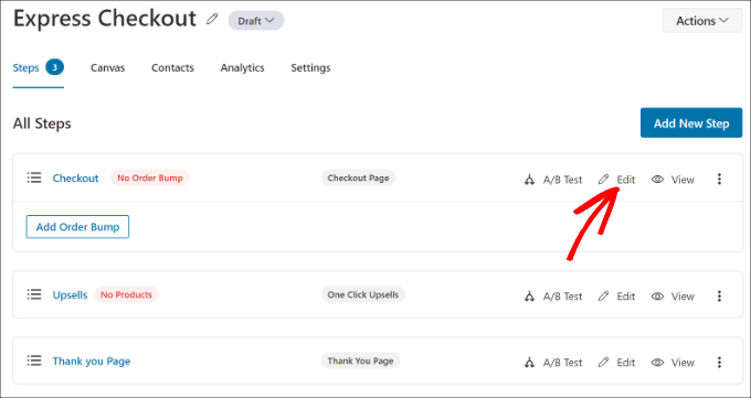 Edit the checkout page Edit the checkout page
