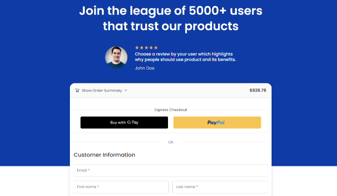 Express checkout buttons preview Express checkout buttons preview