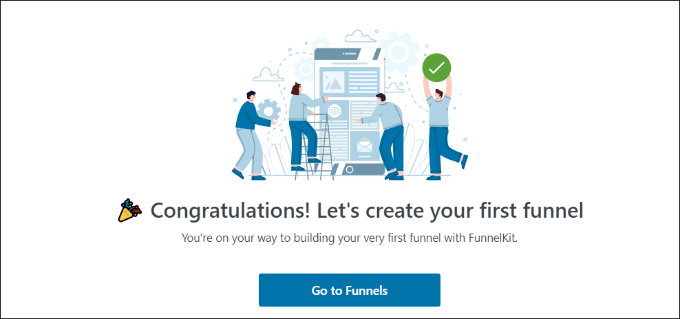 Close the congratulations message Close the congratulations message