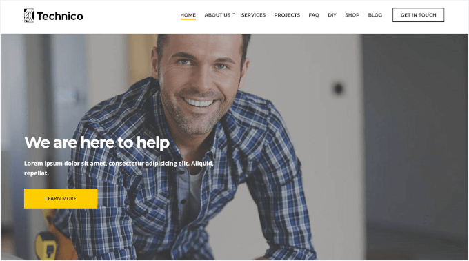 Technico's construction theme Technico's construction theme