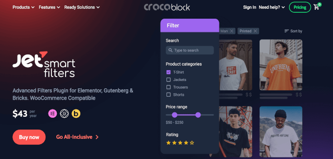 JetSmartFilters' homepage JetSmartFilters' homepage
