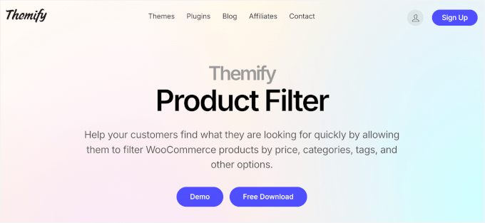 Themify WooCommerce Product Filter's homepage Themify WooCommerce Product Filter's homepage