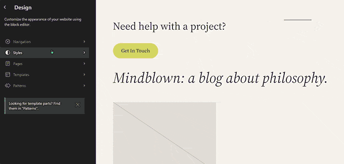 Browse and switch styles Browse and switch styles