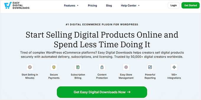 Easy Digital Downloads website