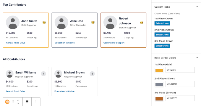 Customizing icons and colors Customizing icons and colors