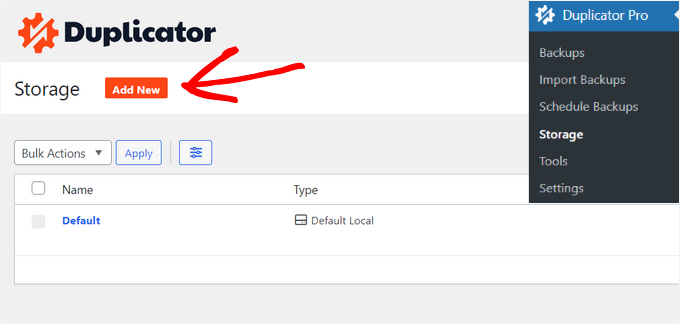 Add new storage option Add new storage option
