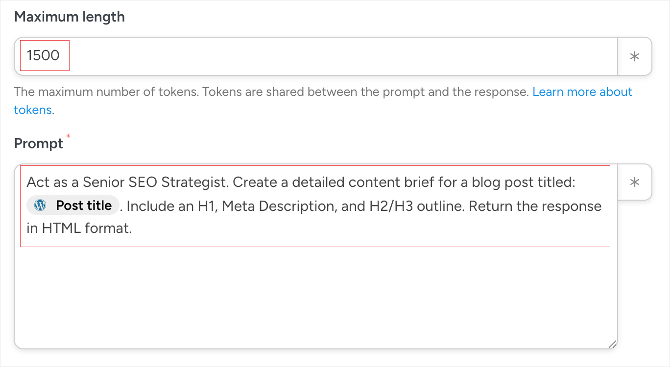 The OpenAI Prompt for Crreating a Content Brief in Uncanny Automator The OpenAI Prompt for Crreating a Content Brief in Uncanny Automator