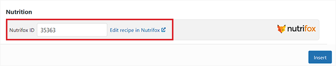 Add label ID for Nutrifox Add label ID for Nutrifox