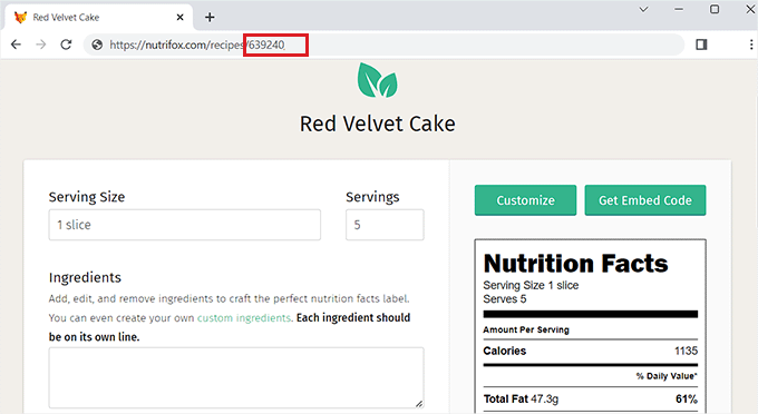 Copy the labels ID from the website URL Copy the labels ID from the website URL