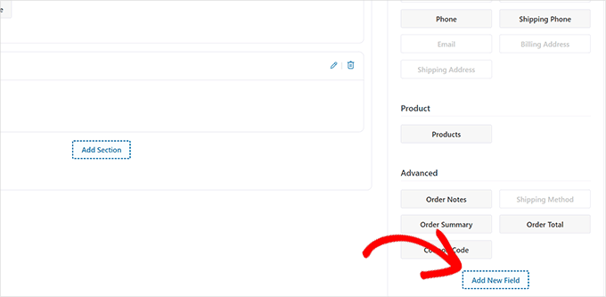 Add new custom field Add new custom field