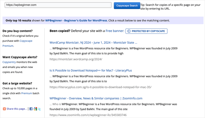 Copyscape stolen content results Copyscape stolen content results