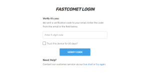 Increasing FastComet Customer Login Security