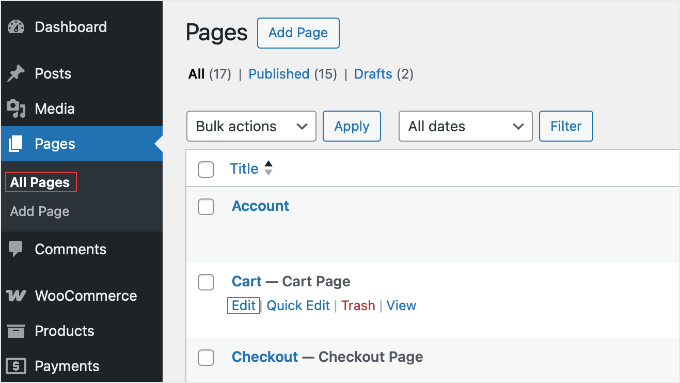 Editing the Cart Page in WooCommerce Editing the Cart Page in WooCommerce