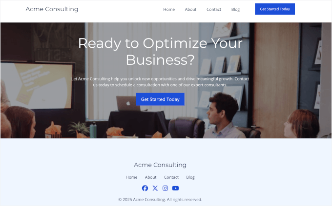 SeedProd's generated AI theme 