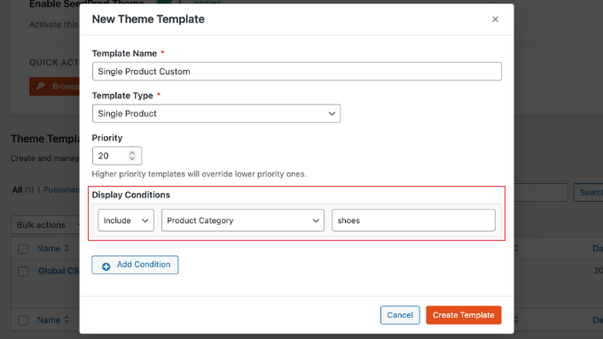 Adding a Size Chart to a Product Category Using SeedProd