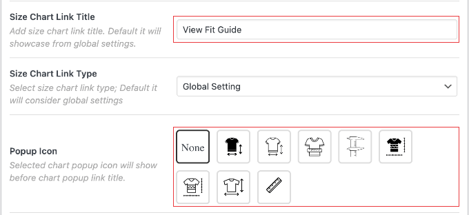 Customizing Other Popup Settings in Advanced Product Size Charts Pro