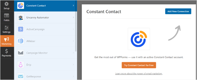 Connect constant contact with WPForms Connect constant contact with WPForms