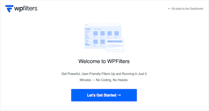 WPFilters' user-friendly setup wizard